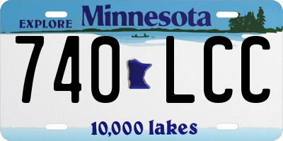 MN license plate 740LCC