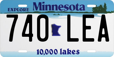 MN license plate 740LEA