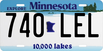 MN license plate 740LEL