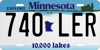MN license plate 740LER