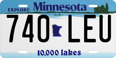 MN license plate 740LEU