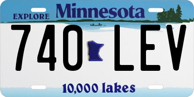 MN license plate 740LEV