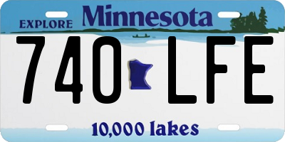 MN license plate 740LFE
