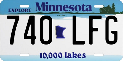 MN license plate 740LFG