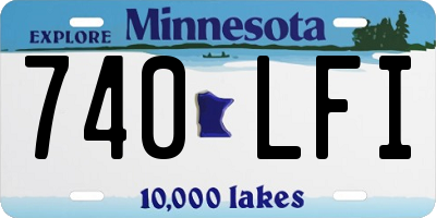 MN license plate 740LFI