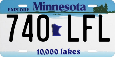 MN license plate 740LFL