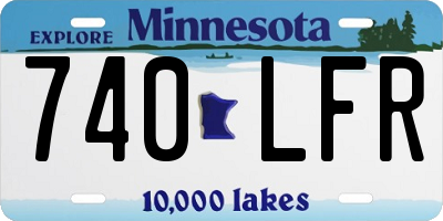 MN license plate 740LFR