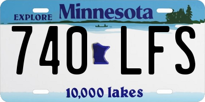 MN license plate 740LFS