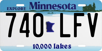 MN license plate 740LFV