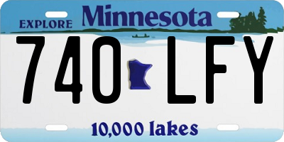 MN license plate 740LFY