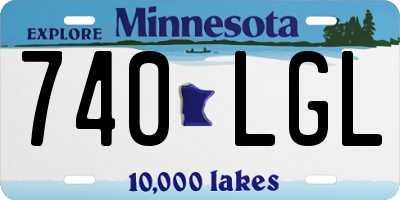 MN license plate 740LGL