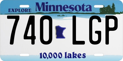 MN license plate 740LGP