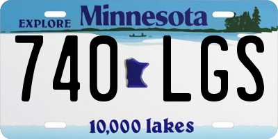 MN license plate 740LGS