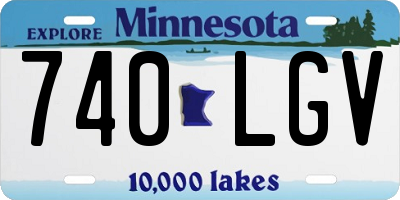 MN license plate 740LGV
