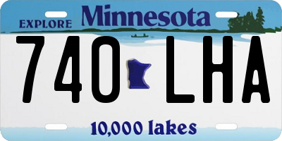 MN license plate 740LHA