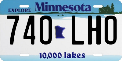 MN license plate 740LHO