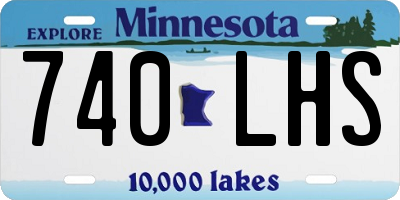 MN license plate 740LHS