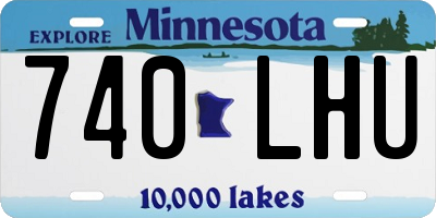 MN license plate 740LHU