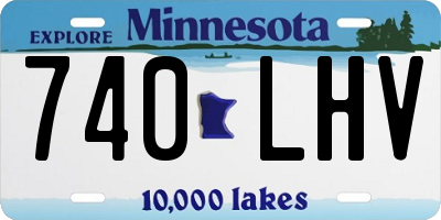MN license plate 740LHV