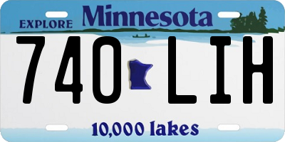 MN license plate 740LIH