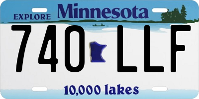 MN license plate 740LLF