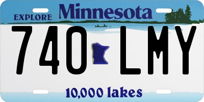 MN license plate 740LMY