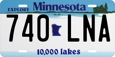 MN license plate 740LNA