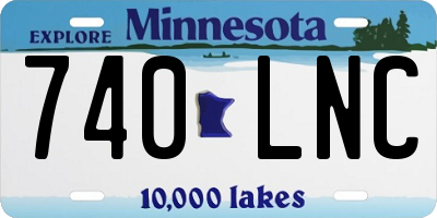 MN license plate 740LNC