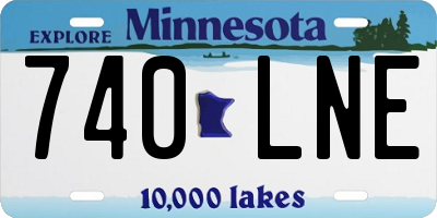 MN license plate 740LNE