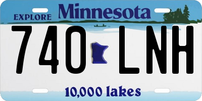 MN license plate 740LNH