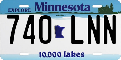 MN license plate 740LNN