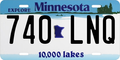 MN license plate 740LNQ