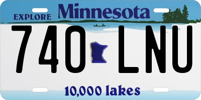 MN license plate 740LNU