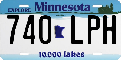 MN license plate 740LPH