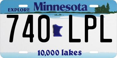 MN license plate 740LPL