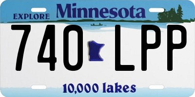MN license plate 740LPP