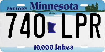 MN license plate 740LPR