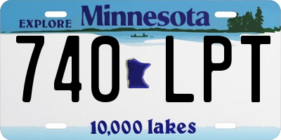 MN license plate 740LPT