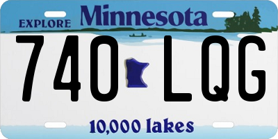 MN license plate 740LQG