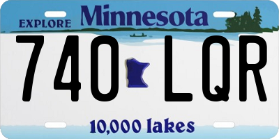 MN license plate 740LQR