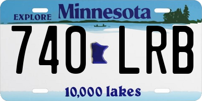 MN license plate 740LRB