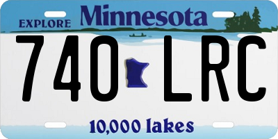 MN license plate 740LRC