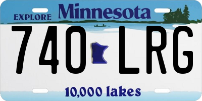 MN license plate 740LRG