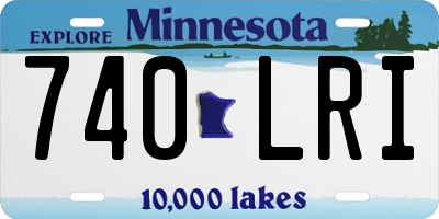 MN license plate 740LRI