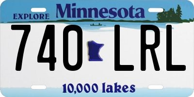 MN license plate 740LRL
