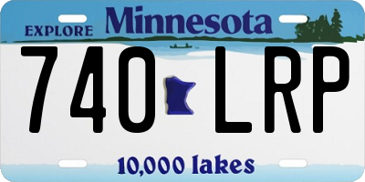 MN license plate 740LRP