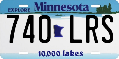 MN license plate 740LRS