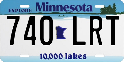 MN license plate 740LRT