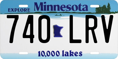 MN license plate 740LRV
