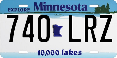 MN license plate 740LRZ